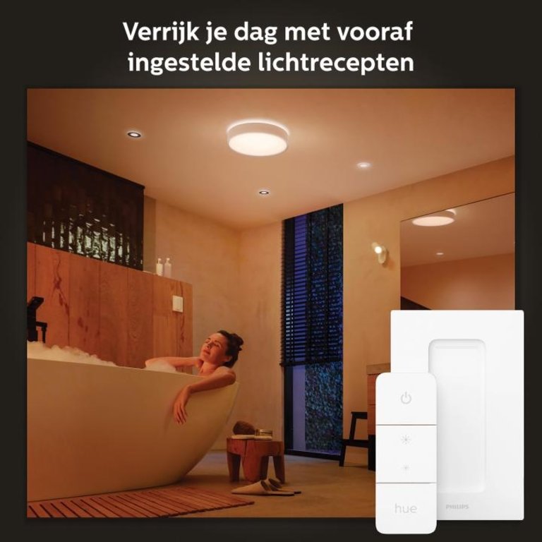 Philips Hue plafondlamp Devere IP44 middel