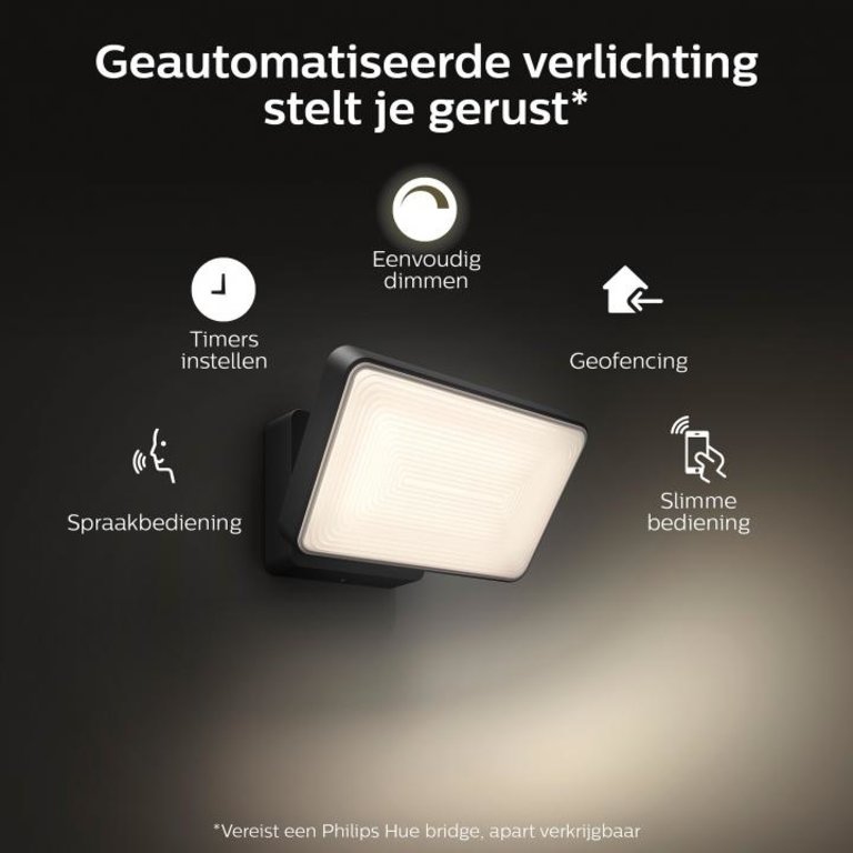 Buiten Philips Hue schijnwerper Welcome