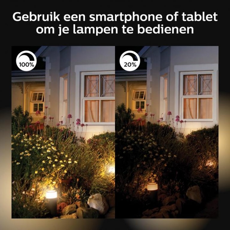 Buiten Philips Hue schijnwerper Welcome