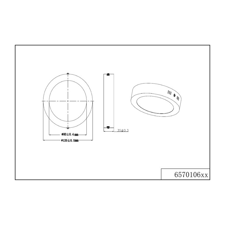 Plafondlamp Cento Nikkel LED klein