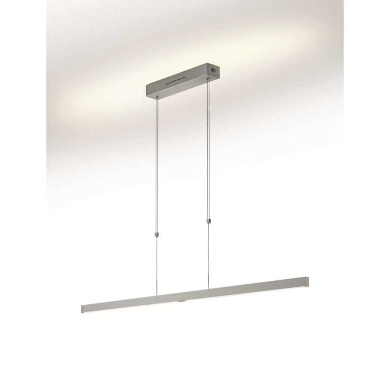 Hanglamp Linn - Nikkel mat- 128 cm - 2 Sensordimmers