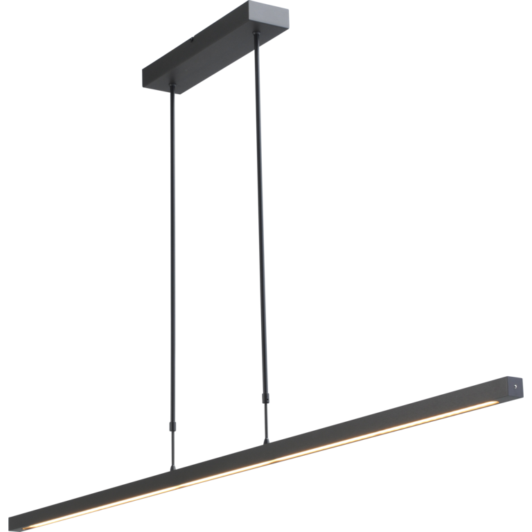 Hanglamp Real 3 zwart nikkel 160 cm