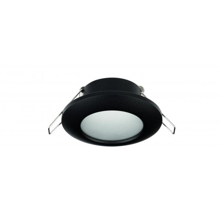 Inbouw spot Sandy Black Aluminium IP44 rond