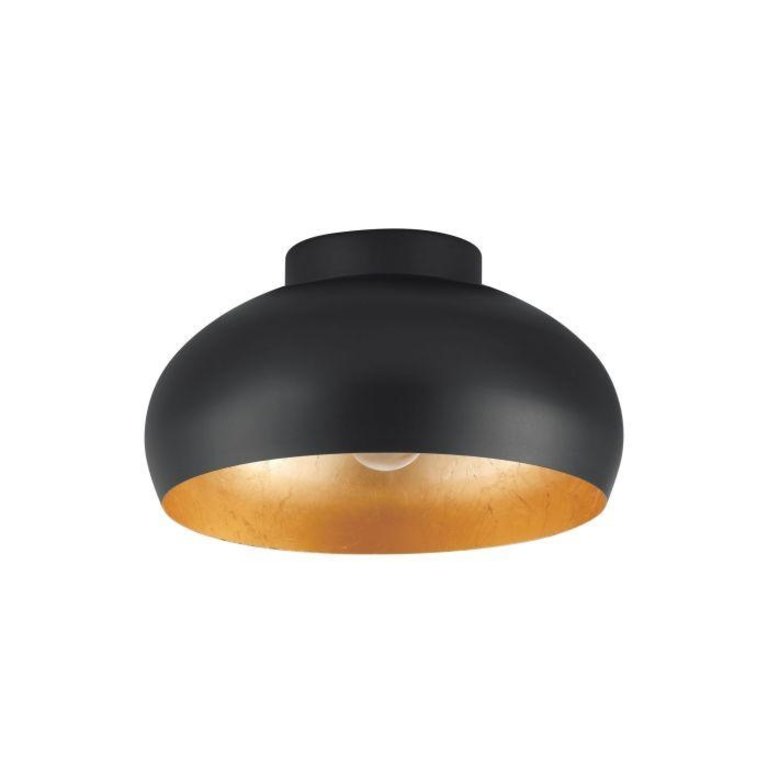 Plafondlamp Mogano Zwart Goud 28 cm