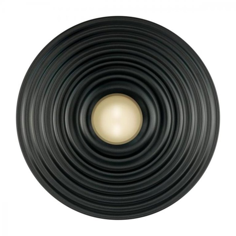 Wandlamp Saturn mat zwart Ø56cm