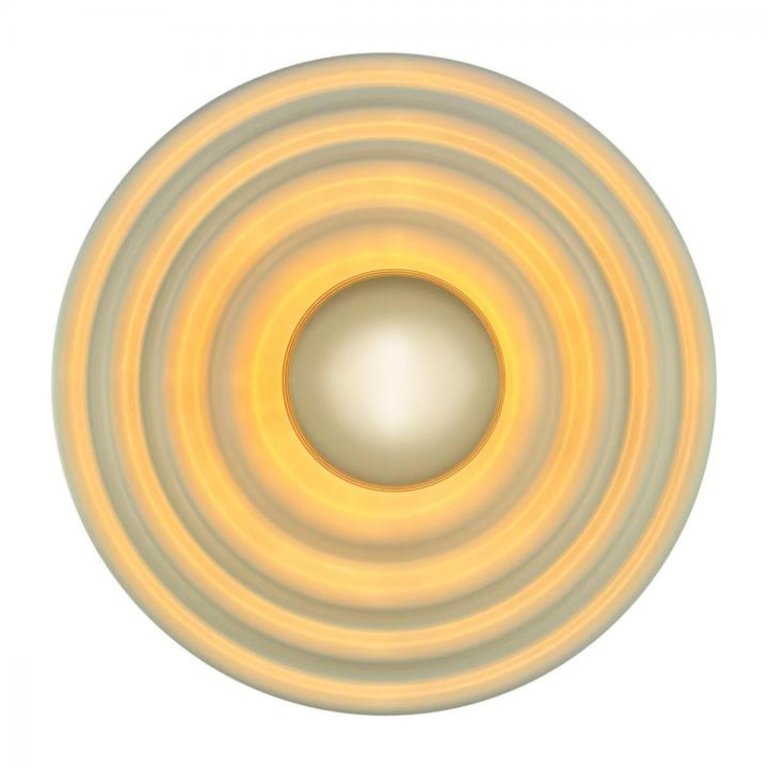 Wandlamp Saturn mat wit Ø42cm