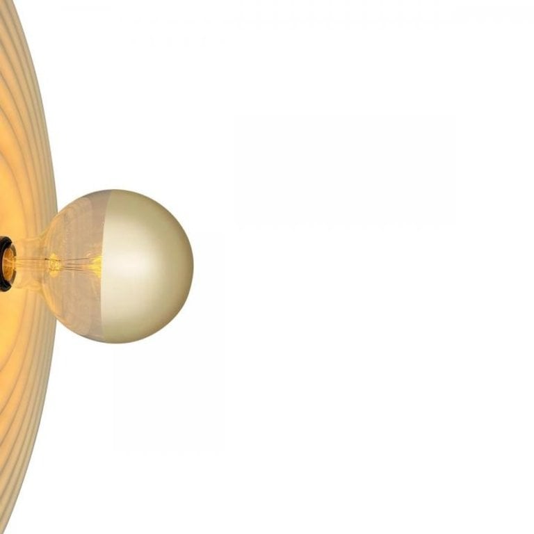 Wandlamp Saturn mat wit Ø56cm