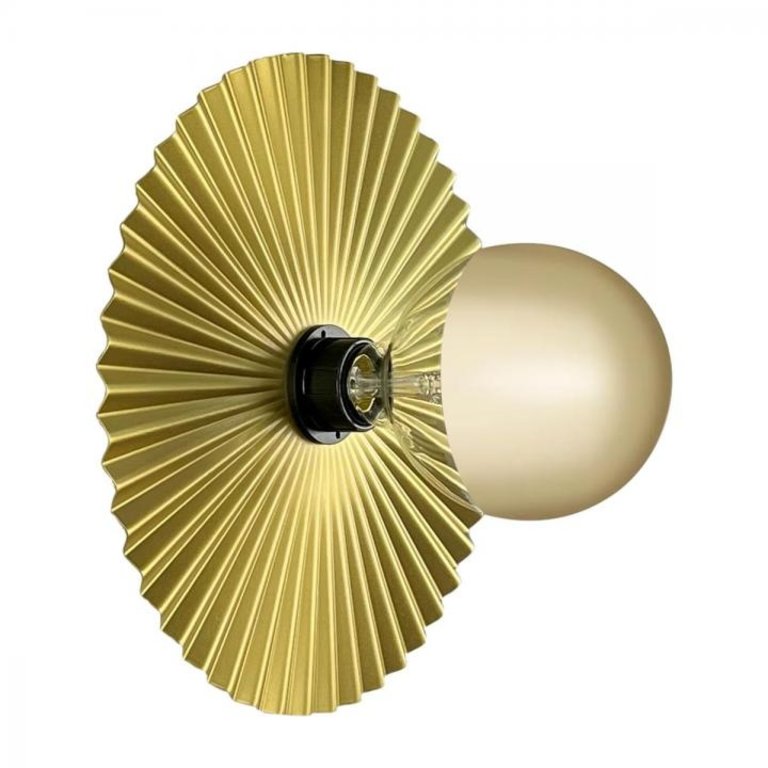 Wandlamp Bloom mat goud Ø32cm