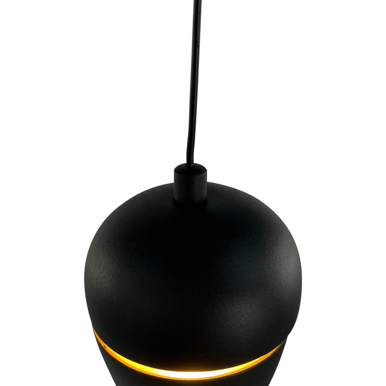 Hanglamp Kobe 6lichts Zwart/Goud