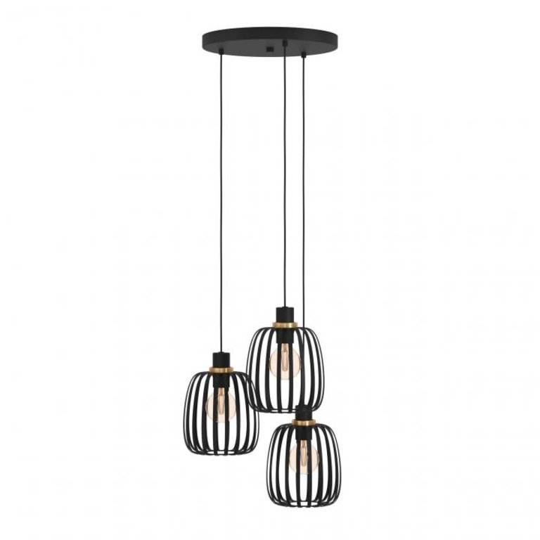 Hanglamp Pocicas 3-lichts Rond