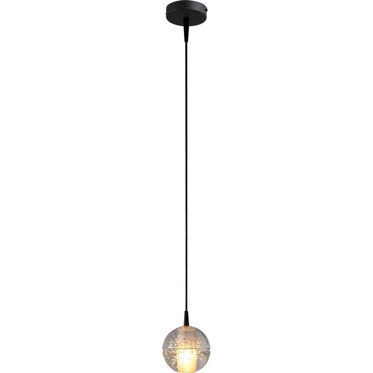 Hanglamp Bubbles mat zwart 1lichts