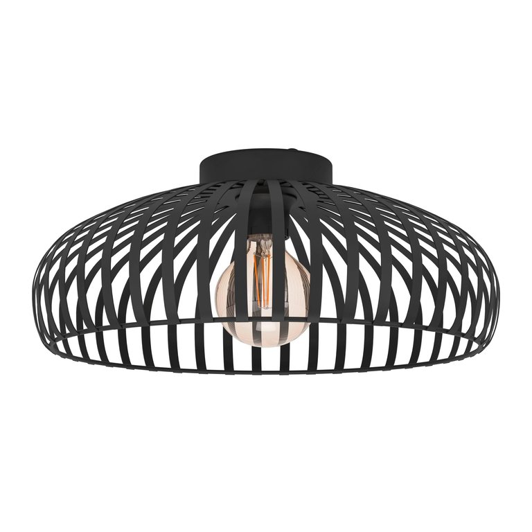 Plafondlamp Mogano Zwart 43 cm