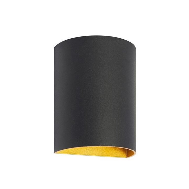 Wandlamp Hera Zwart/Goud