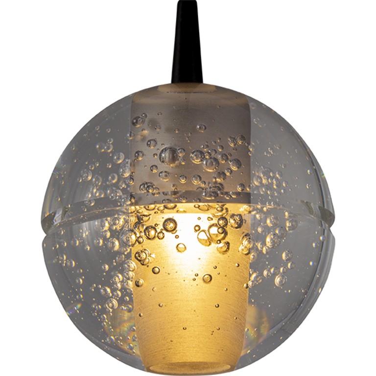 Hanglamp Bubbles mat zwart 7lichts