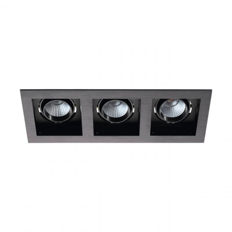 Inbouwspot LED 'Biscari 1' 3 x 7W Zwart incl. 3 drivers