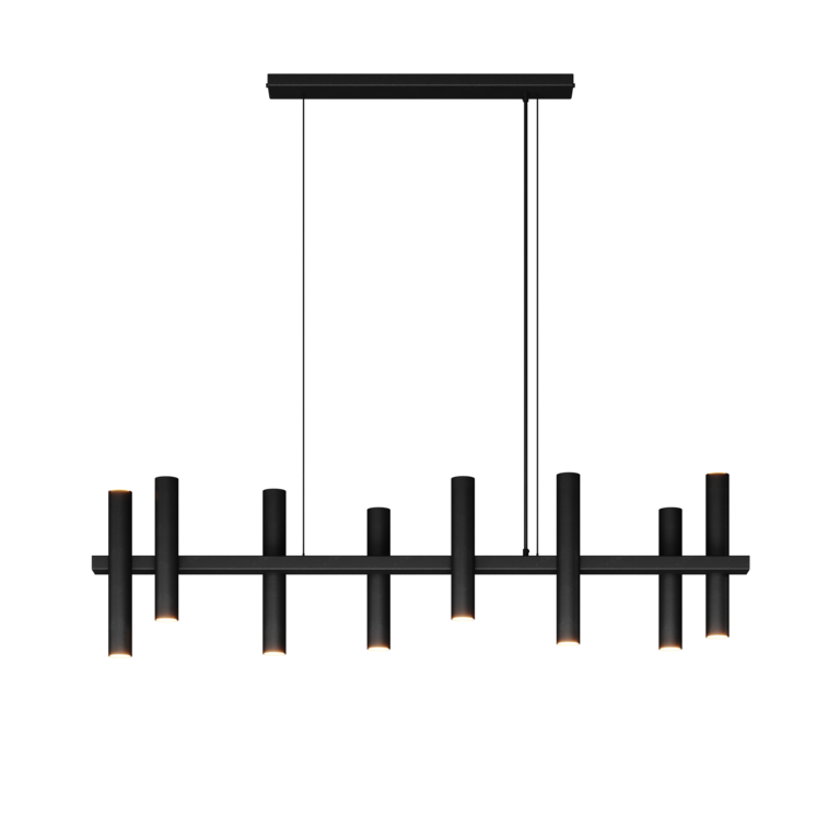 Hanglamp Stelvio structuur zwart 140 cm