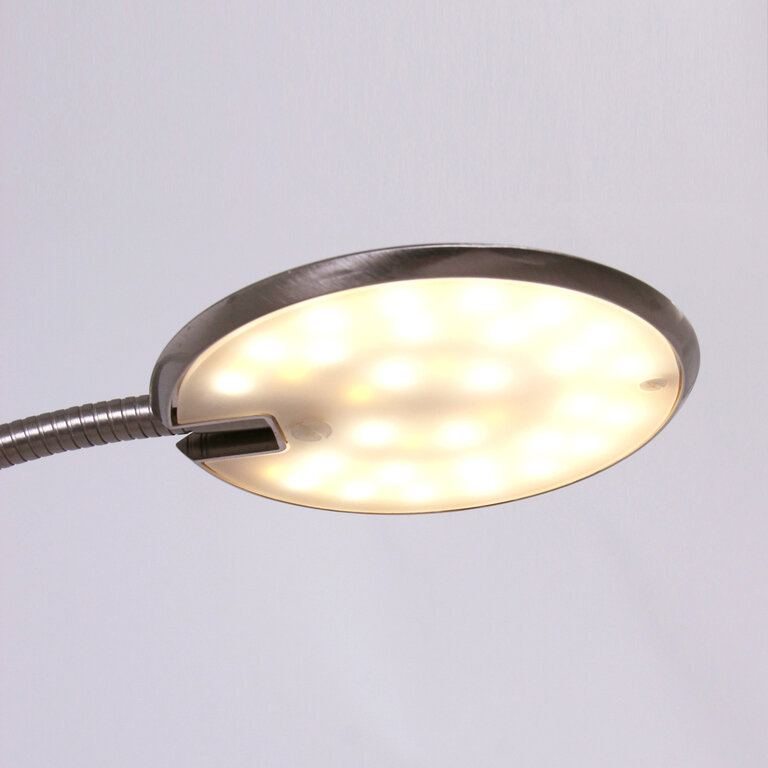 Tafellamp / bureaulamp Zenith Staal LED (6W) met pulsdimmer