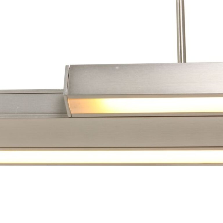 Hanglamp Zelena Motion Geborsteld Staal