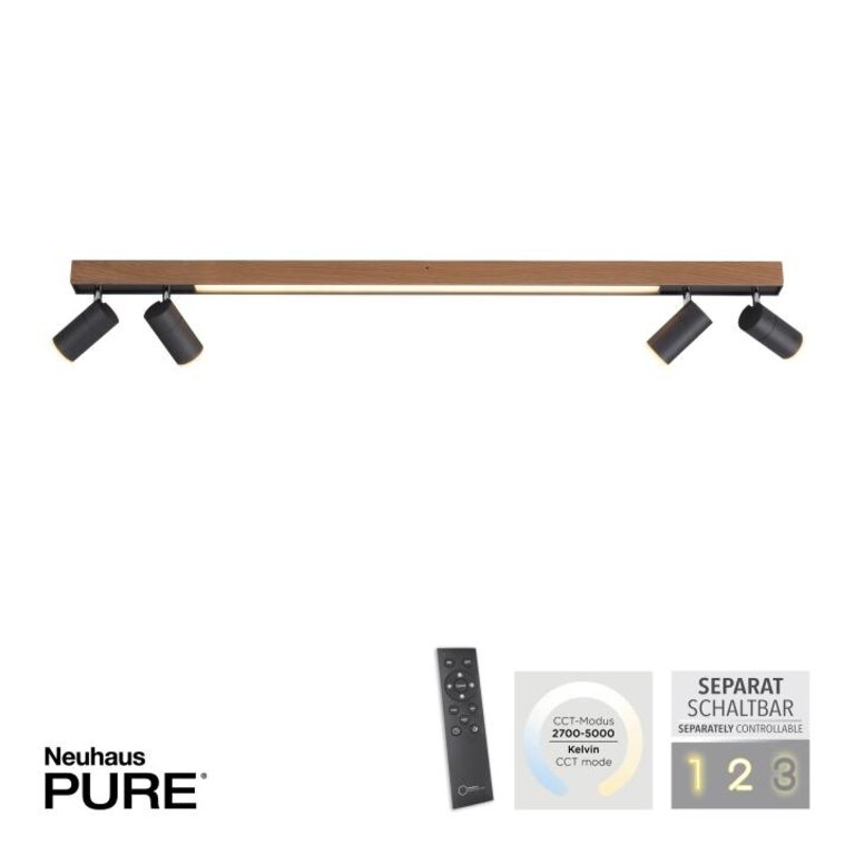 Plafondlamp Pure-Lines Hout