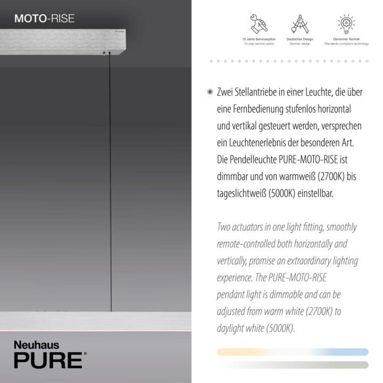 Hanglamp Pure-Moto-Rise Aluminium