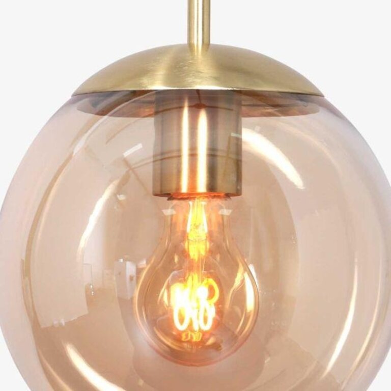 Hanglamp Bollique amber glas 30cm