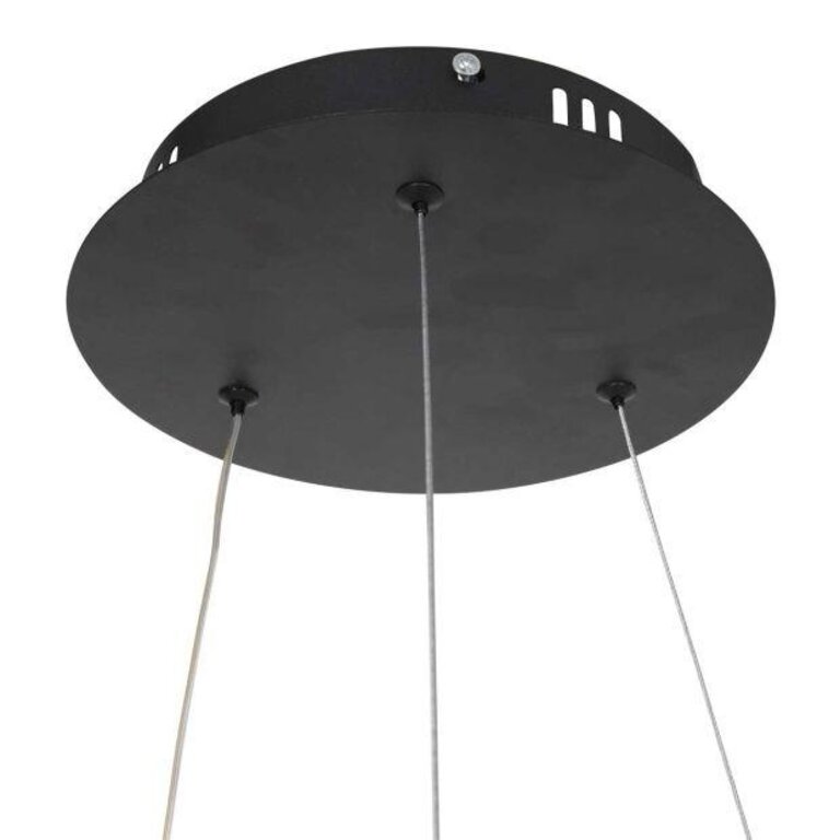 Hanglamp Ringlux cirkel 60cm zwart