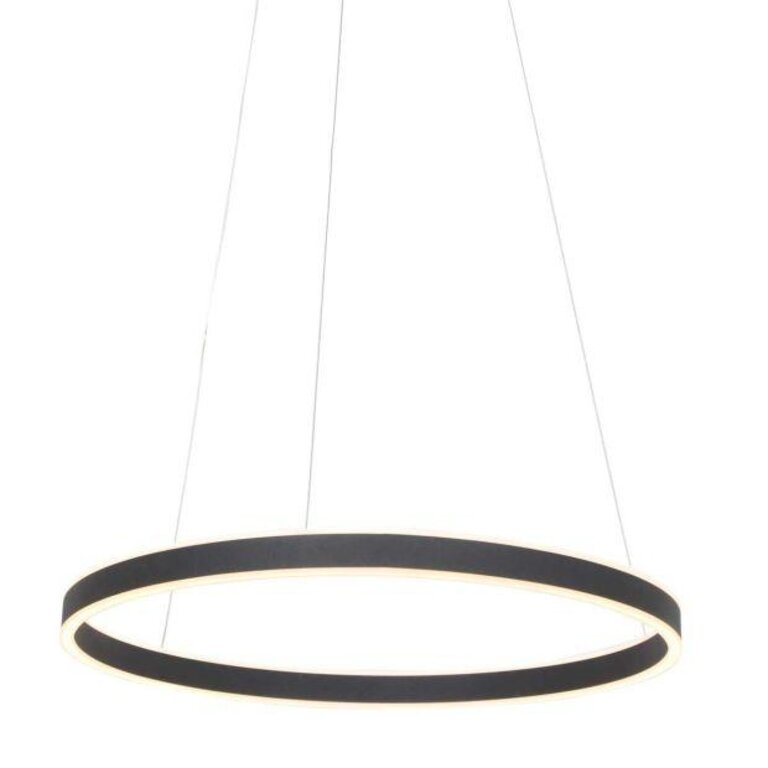 Hanglamp Ringlux cirkel 60cm zwart