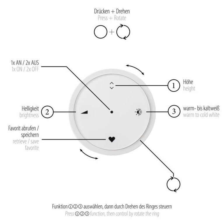 Hanglamp Pure E-Loop Grijs