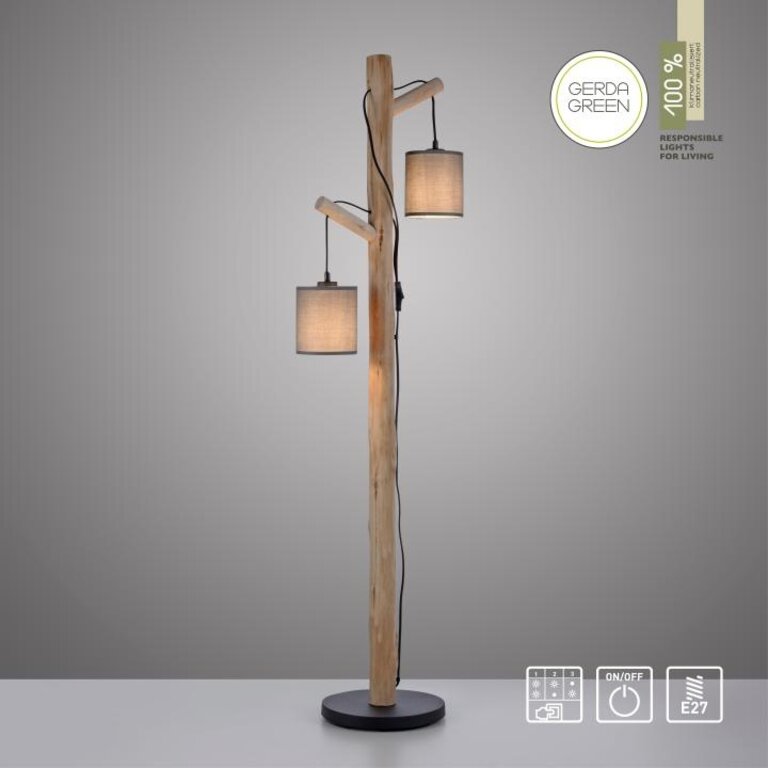 Vloerlamp Green Tribu Grijs Taupe