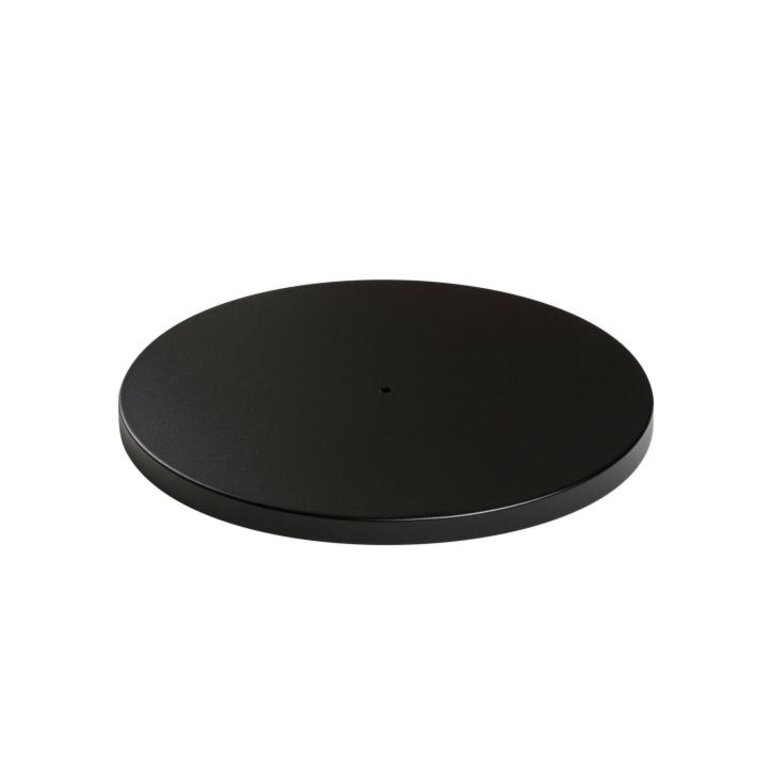 Perluci Zwart Ronde Plafondplaat Ø 50cm + 6x E27 Messing Pendel