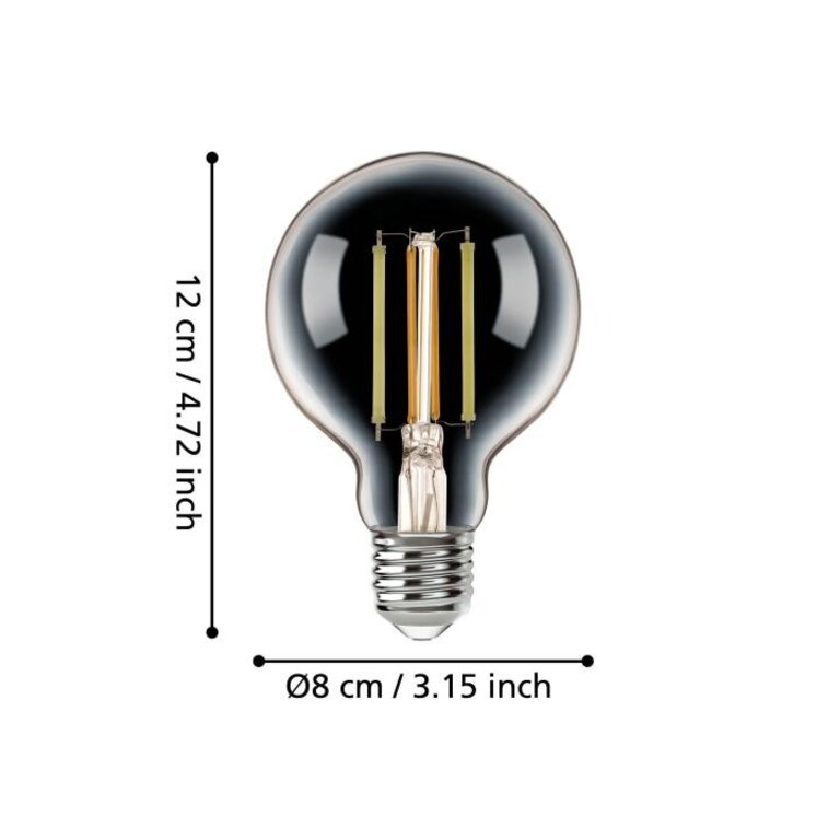 Connect.Z White - E27 Globe G80 - 6 Watt - Helder