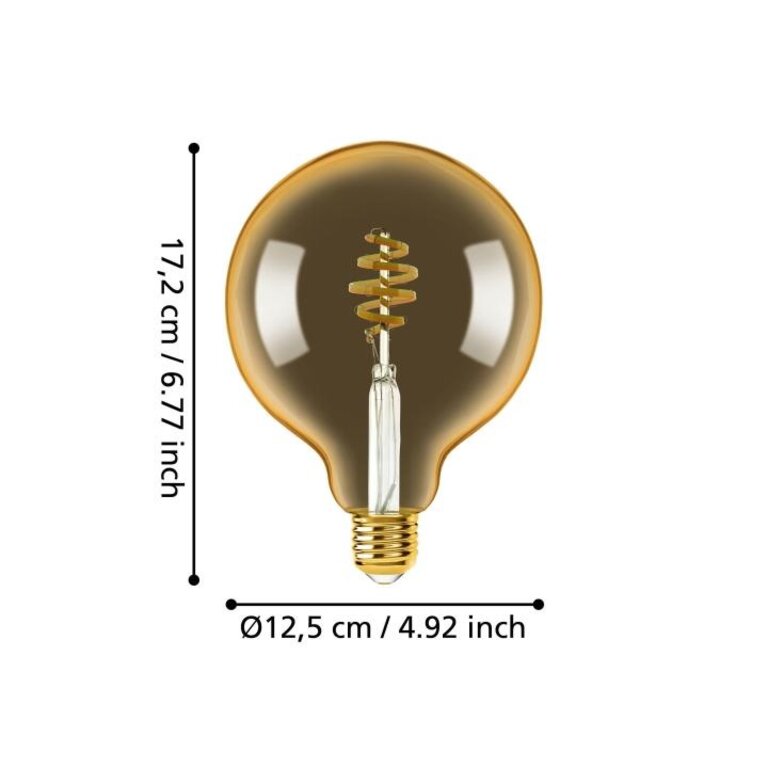 Connect.Z White - E27 Globe G125 - 4,9 Watt - Amber