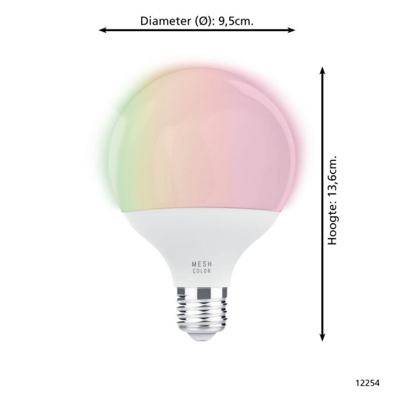 Connect.Z RGB - E27 G95 - 13,5W - Opaal