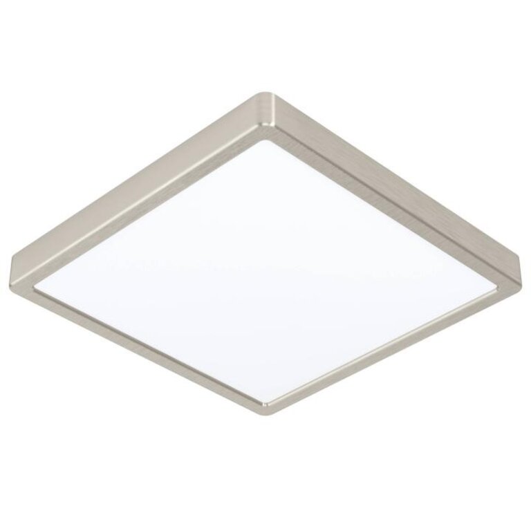 Connect.Z  Plafondlamp Fueva-Z IP44 Vierkant Nikkel Groot