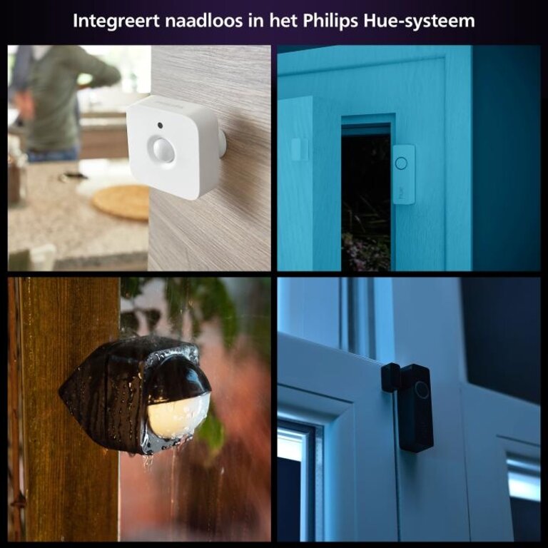 Philips Hue Secure Flood Light met beveiligingscamera Zwart