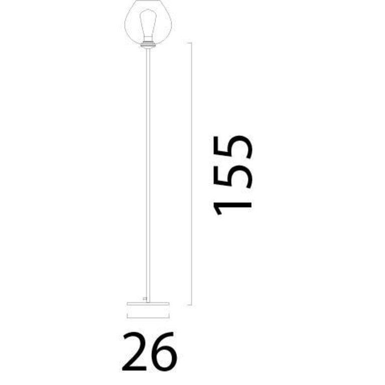 Vloerlamp Quinto smoke 155 cm glas 3