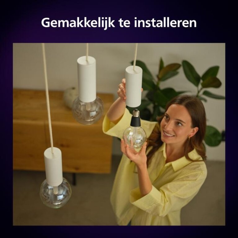 Philips Hue Lightguide Edisonlamp ST72 - wit en gekleurd licht - E27