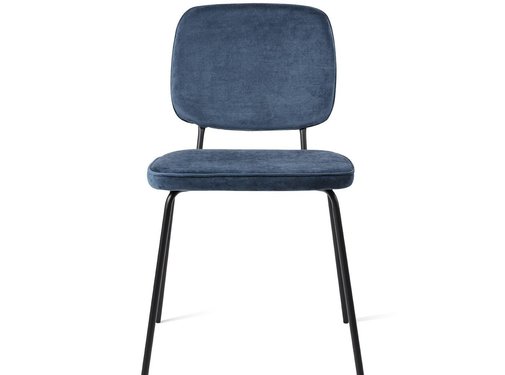 Urban Lifestyle Vender Velvet Eetkamerstoel Blauw