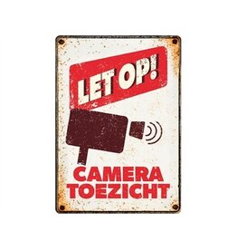 Plenty gifts Plenty gifts waakbord blik cameratoezicht