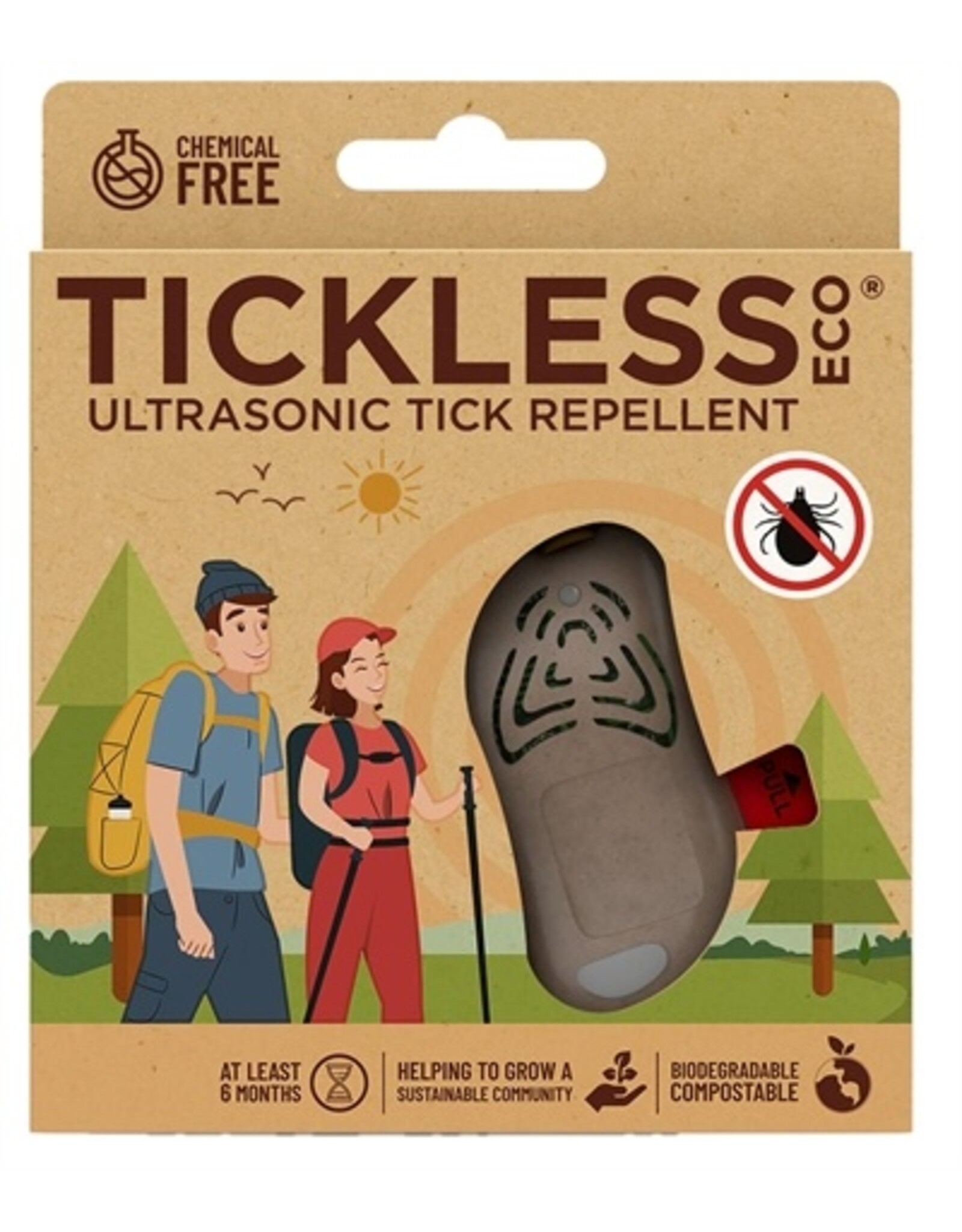 Tickless Tickless eco teek en vlo afweer voor mensen bruin