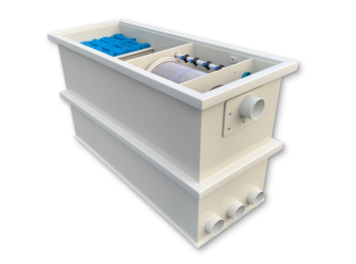 MPF (Makoi Pond Filtration) Biodrum 50 Mattenraum inkl. eingebauter Spülpumpe