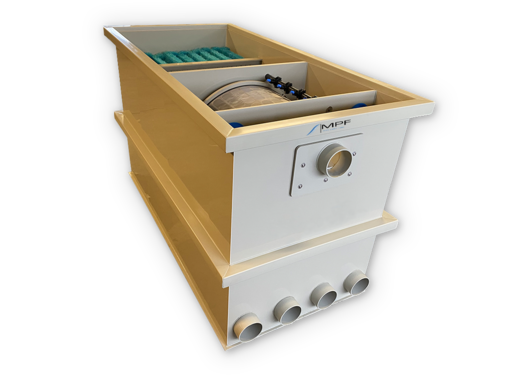 MPF (Makoi Pond Filtration) Biodrum 100 Mattenraum inkl. eingebauter Spülpumpe