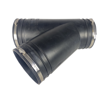MPFAA Flexibel rubber Y-stuk 160mm