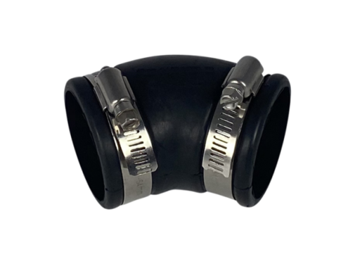 MPFAA Flexibele rubber bocht (45°) 125mm