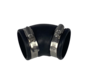 Flexibele rubber bocht (45°) 125mm