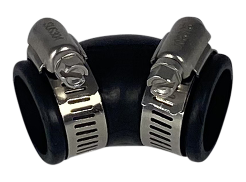 MPFAA Flexibele rubber bocht (45°) 25mm
