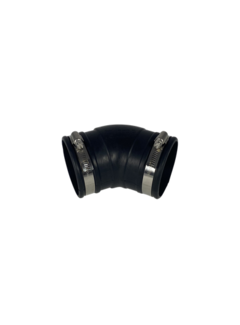 MPFAA Flexibele rubber bocht (45°) 75mm