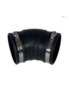 MPFAA Flexibele rubber bocht (45°) 90mm