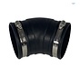 Flexibele rubber bocht (45°) 90mm