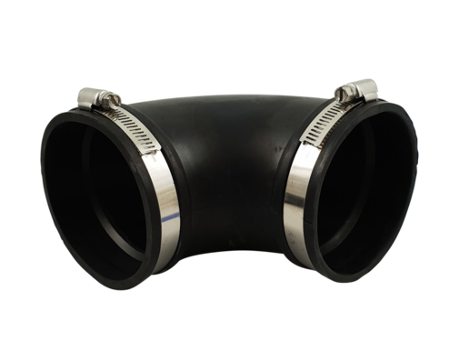 MPFAA Flexibele rubber bocht (90°) 90mm